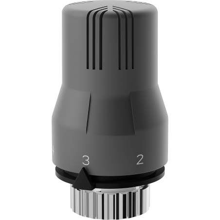 Mexen thermostatischer Kopf für Heizkörper, Anthrazit - W908-002-66