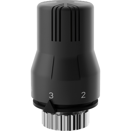 Mexen Uni-Term thermostatkopf für heizkörper, schwarz - W908-002-70