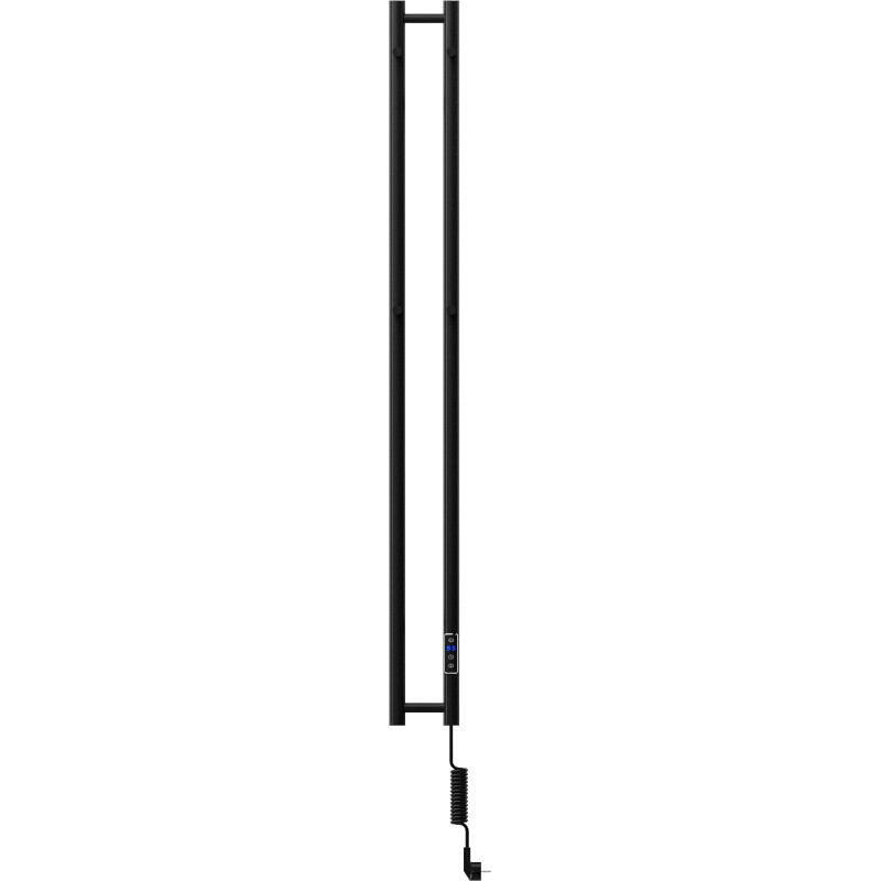 Mexen Pino radiador eléctrico con colgadores para toallas 1405 x 137 mm, 150 W, negro - W301-1405-137-00-70