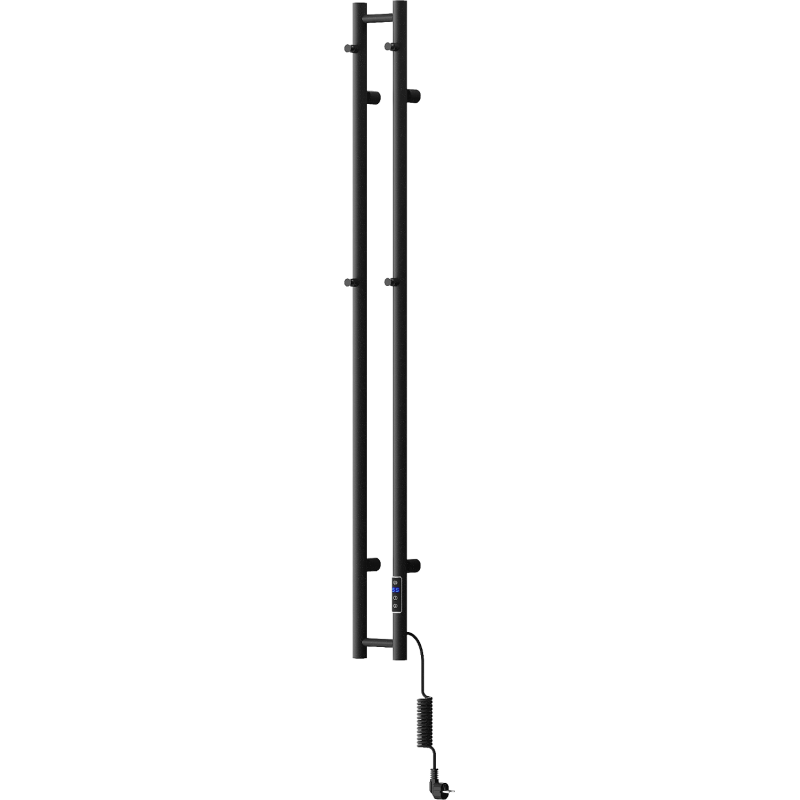 Mexen Pino Elektroheizkörper mit Handtuchhaltern 1405 x 137 mm, 150 W, schwarz - W301-1405-137-00-70