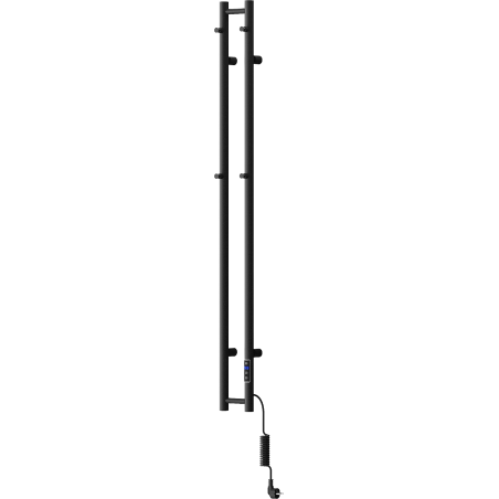 Mexen Pino električni radijator s kukama za ručnike 1405 x 137 mm, 150 W, crni - W301-1405-137-00-70