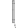 Mexen Pino električni radijator s kukama za ručnike 1405 x 137 mm, 150 W, crni - W301-1405-137-00-70