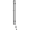Mexen Pino radiador eléctrico con colgadores para toallas 1405 x 137 mm, 150 W, negro - W301-1405-137-00-70