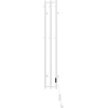 Mexen Pino radiador eléctrico con colgadores para toallas 1405 x 242 mm, 200 W, blanco - W301-1405-242-00-20
