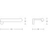 Mexen Lea Toilettenpapierhalter, Chrom - 7026033-00