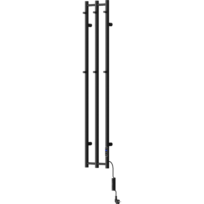 Mexen Pino grzejnik elektryczny z wieszakami na ręczniki 1405 x 242 mm, 200 W, czarny - W301-1405-242-00-70