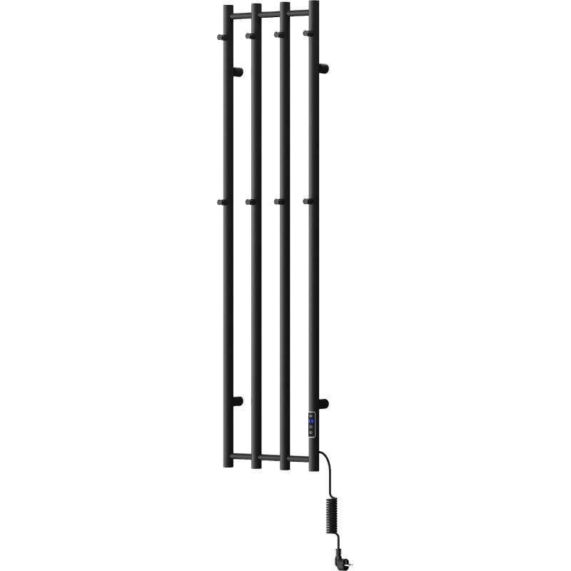 Mexen Pino radiador eléctrico con toalleros 1405 x 347 mm, 250 W, negro - W301-1405-347-00-70
