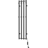 Mexen Pino elektrische radiator met handdoekhaken 1405 x 347 mm, 250 W, zwart - W301-1405-347-00-70
