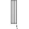 Mexen Pino elektrische radiator met handdoekhaken 1405 x 347 mm, 250 W, zwart - W301-1405-347-00-70