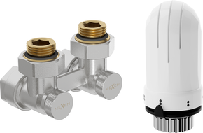 Mexen G03 kahe toruga DN50 termostaatiline komplekt, nurkne 1/2"x16 mm, nikkel - W911-016-938-01