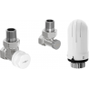 Kit thermostatique d'angle Mexen G03, nickel - W913-012-938-01