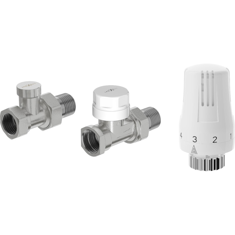 Mexen G01 ravni termostatski set, nikal - W914-012-918-01