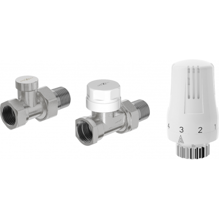 Mexen G01 ensemble thermostatique droit, nickel - W914-012-918-01