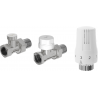 Mexen G01 ensemble thermostatique droit, nickel - W914-012-918-01
