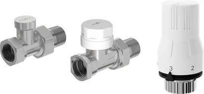 Mexen G02 conjunto termostático recto, níquel - W914-012-928-01