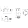 Mexen G02 zestaw termostatyczny prosty, nikiel - W914-012-928-01