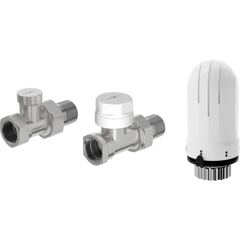 Mexen G03 Thermostat-Set, gerade, Nickel - W914-012-938-01