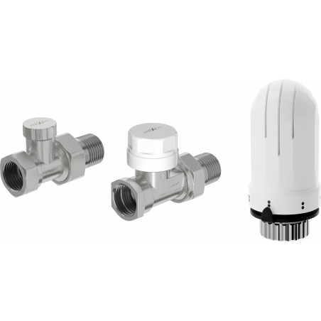 Mexen G03 recht thermostaatset, nikkel - W914-012-938-01