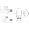 Mexen G03 ravni termostatski set, nikal - W914-012-938-01