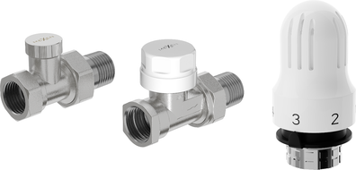 Mexen G04 suora termostaattisarja, nikkeli - W914-012-948-01