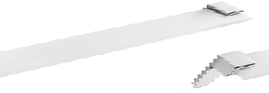 Mexen Lea wisząca półka szklana, chrom - 7026037-00