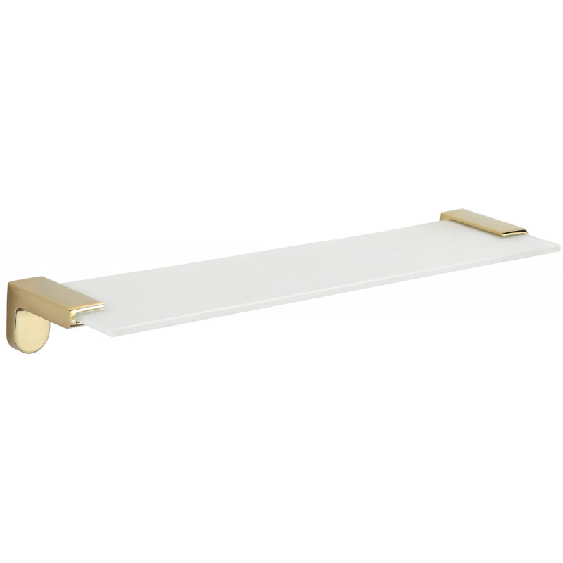 Mexen Lea estante de pared colgante de vidrio, dorado - 7026037-50