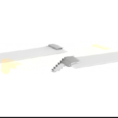 Mexen Lea estante de pared colgante de vidrio, dorado - 7026037-50