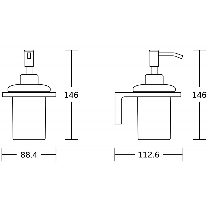 Mexen Lea ziepju dozators, hroms - 70260388-00