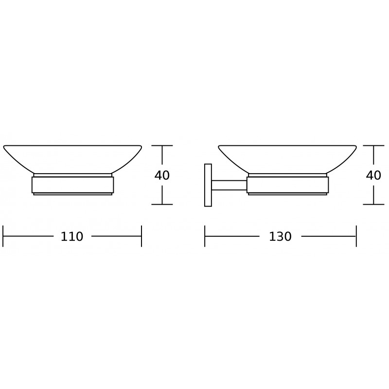 Mexen Lea porte-savon, doré - 7026039-50