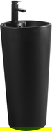Mexen Rena freistehendes Waschbecken 40 x 40 cm, schwarz matt - 26014070
