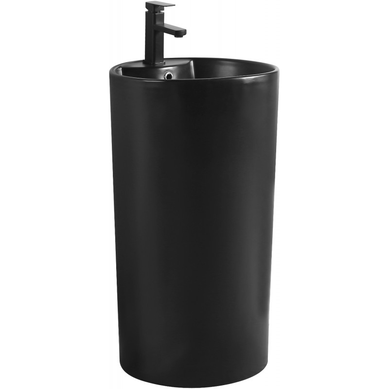Mexen Mana freistehendes Waschbecken 46 x 46 cm, schwarz matt - 26074670