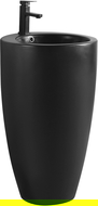 Mexen Alona freistehendes Waschbecken 50 x 50 cm, schwarz matt - 26094870