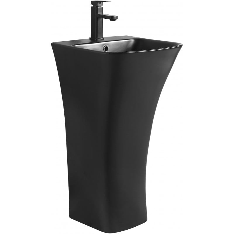 Mexen Nel freistehendes Waschbecken 44 x 43 cm, schwarz matt - 26134570