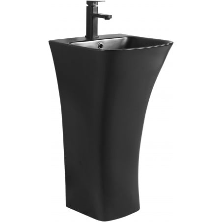 Mexen Nel freistehendes Waschbecken 44 x 43 cm, schwarz matt - 26134570