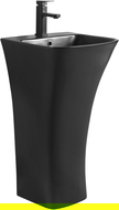 Mexen Nel freistehendes Waschbecken 44 x 43 cm, schwarz matt - 26134570