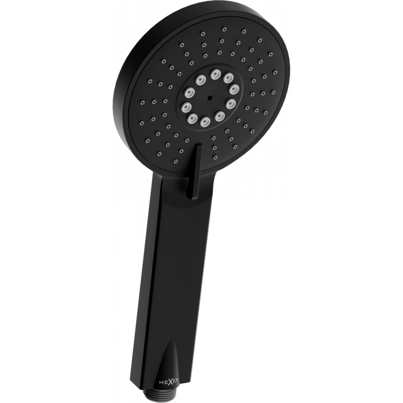 Mexen R-40 3-funktionaler Duschkopf, schwarz - 79540-70