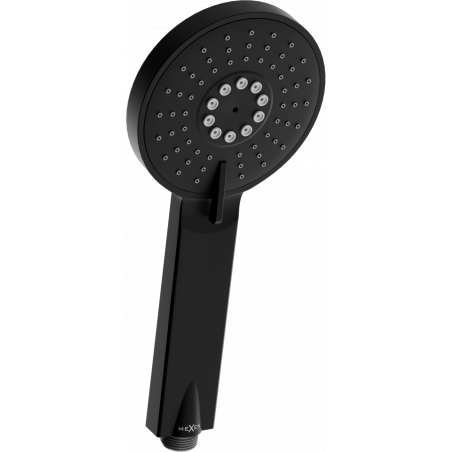 Mexen R-40 3-function shower handle, black - 79540-70