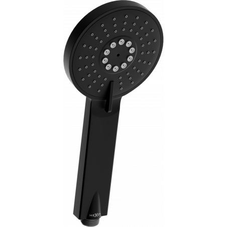 Mexen R-40 3-funktionellt duschhandtag, svart - 79540-70