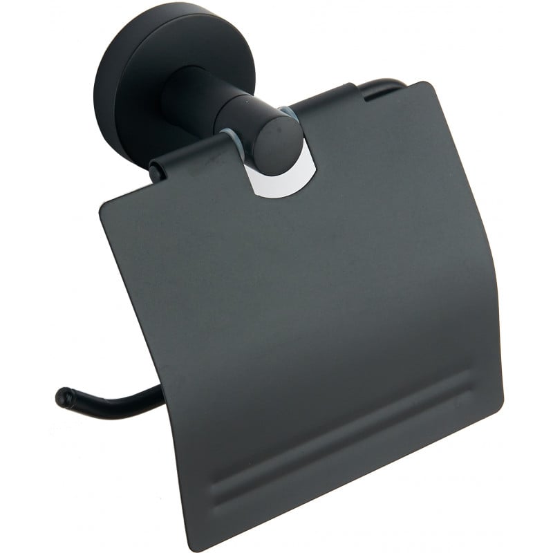 Mexen Remo toilet paper holder, black - 7050733-70