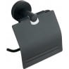 Mexen Remo toilet paper holder, black - 7050733-70