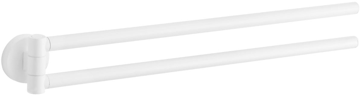 Mexen Remo dubbele draaibare handdoekhouder, wit - 70507255-20