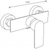 Mexen Alfa shower faucet, white/chrome - 745740-02