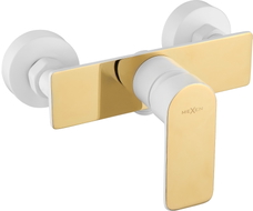 Mexen Alfa baterija za tuš, bijela/zlatna - 745740-25