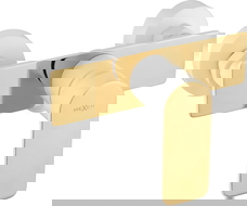 Mexen Alfa torneira de duche, branca/dourada - 745740-25