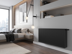 Mexen CC33 pločasti radijator 900 x 900 mm, donje središnje priključivanje, 2864 W, crni - W6C33-090-090-70