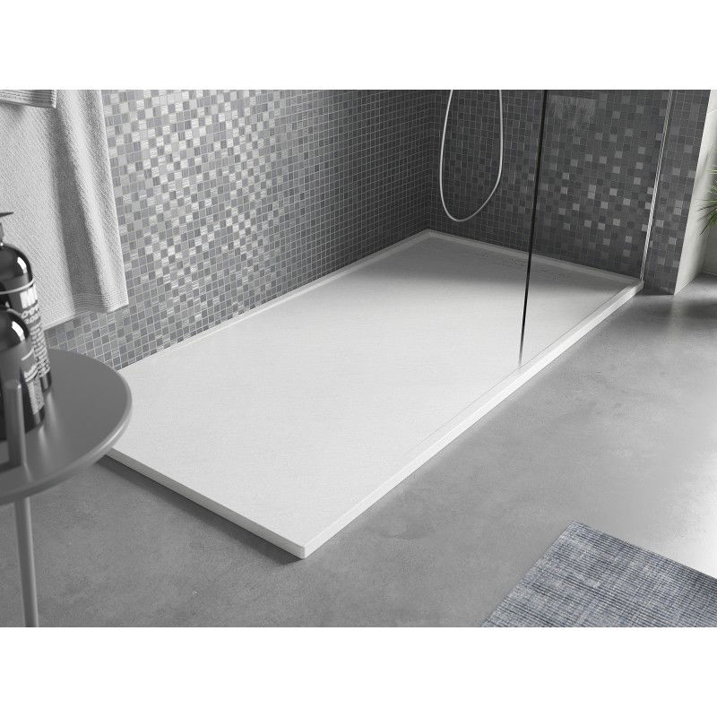 Mexen Amon plato de ducha rectangular SMC 160 x 70 cm, blanco - 4F107016