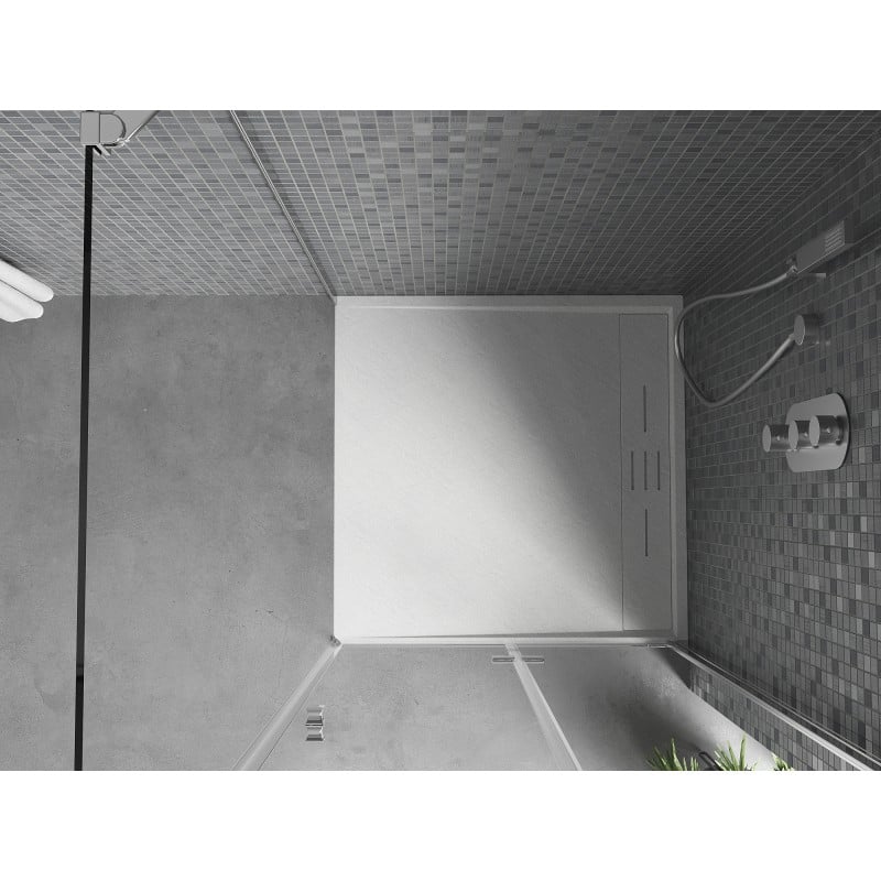 Mexen Amon base de duche quadrada SMC 80 x 80 cm, branco - 4F108080
