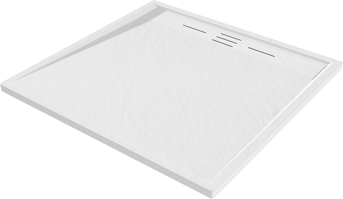 Mexen Amon brodzik kwadratowy SMC 80 x 80 cm, biały - 4F108080
