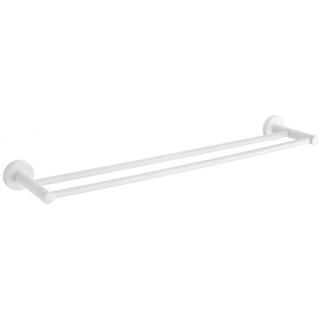 Mexen Remo double porte-serviettes, blanc - 7050725-20