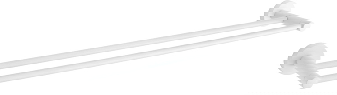 Mexen Remo doble toallero, blanco - 7050725-20